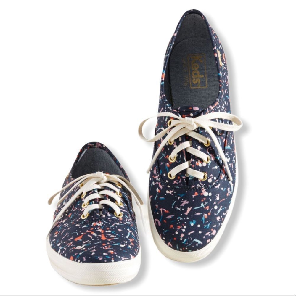 Keds Glory Sneaker in Navy Paint Splatter NEW